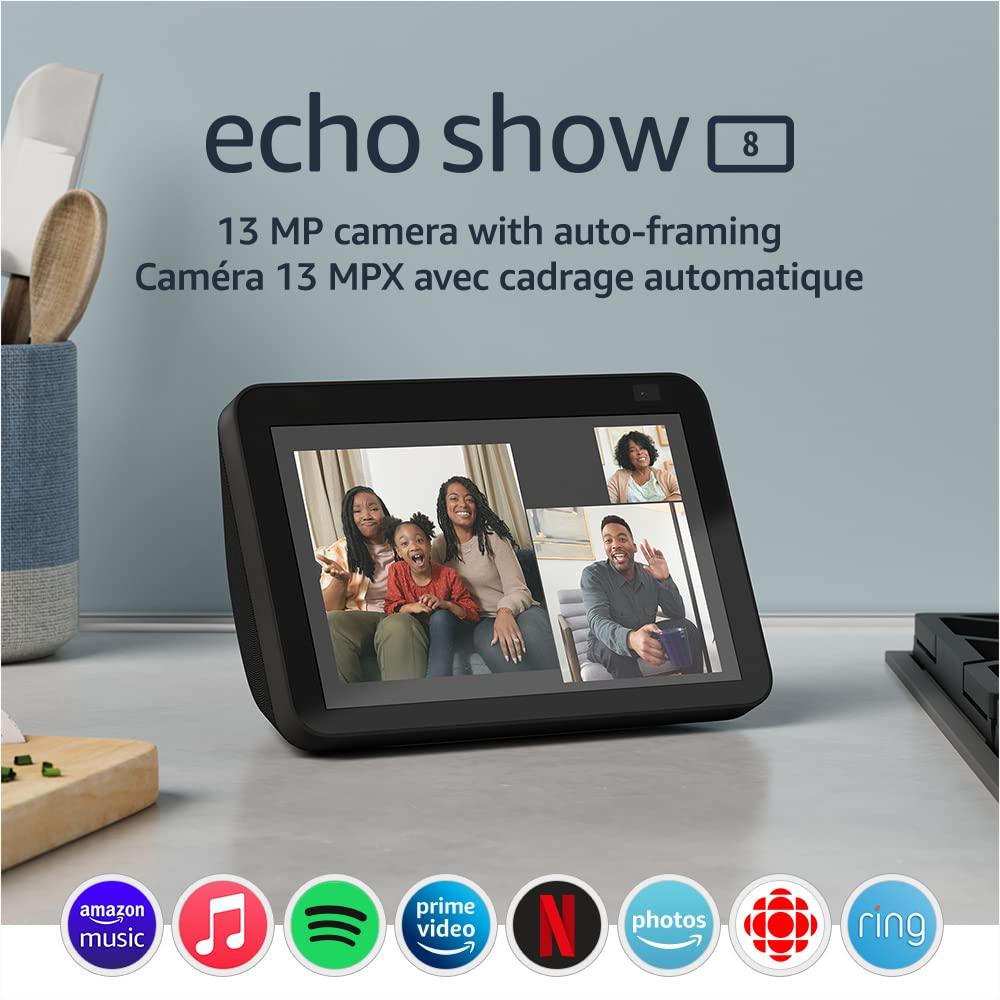 Echo Show 8 (2nd Gen, 2021 release). Phil and Gazelle.