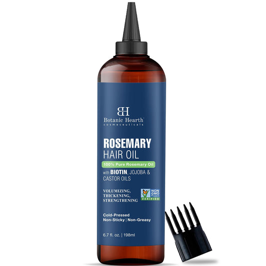 Rosemary Hair Oil with Biotin for Hair Care. Phil and Gazelle.