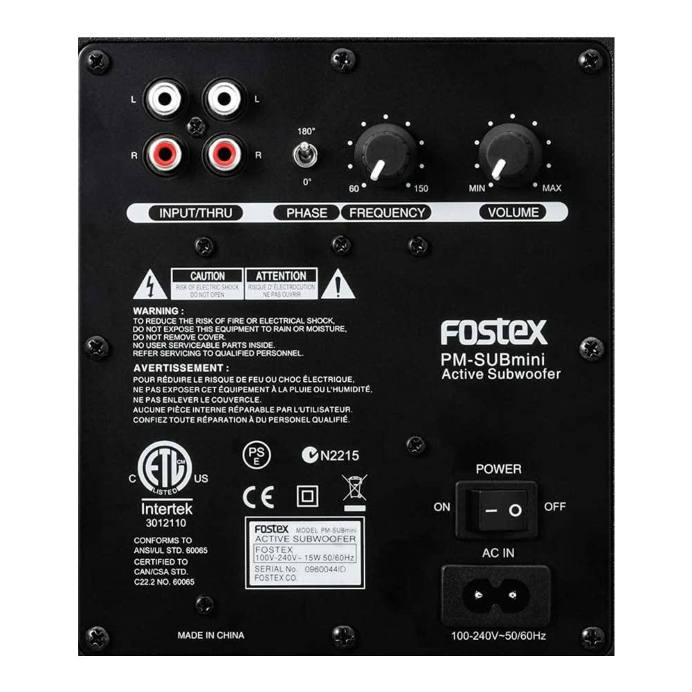 Fostex PM-Sub-MINI2 Subwoofer. Phil and Gazelle.