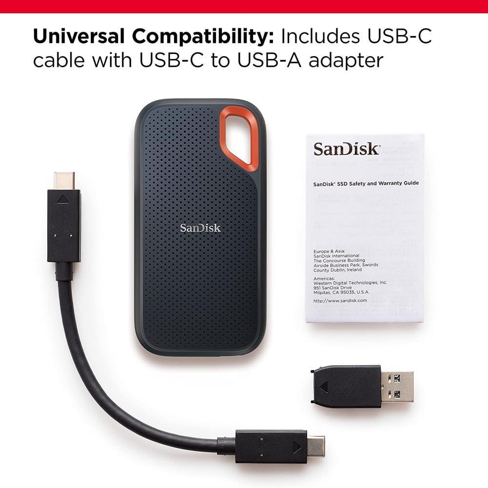 SanDisk 1TB Extreme Portable SSD - Up to 1050MB/s. Phil and Gazelle.