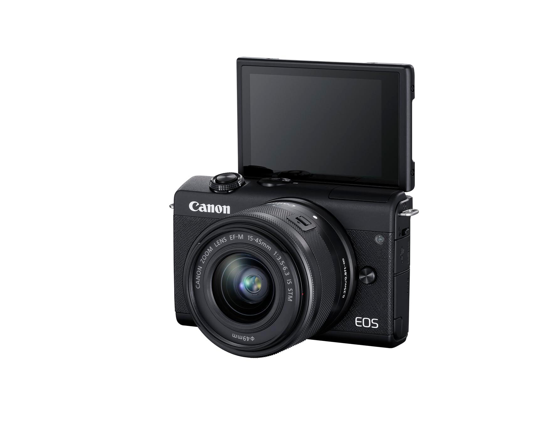 Canon EOS M200 Compact Mirrorless Digital Vlogging Camera with EF-M 15-45mm lens. Phil and Gazelle.