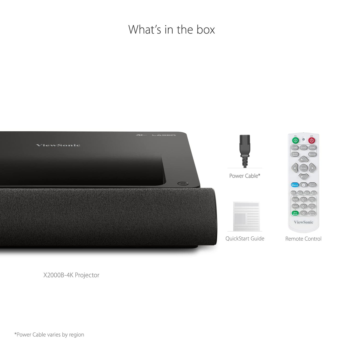 ViewSonic X2000B-4K Ultra Short Throw 4K UHD Laser Projector with 2000 Lumens, Wi-Fi Connectivity, Cinematic Colors, Dolby and DTS Soundtracks Support for Home Theater. Phil and Gazelle.