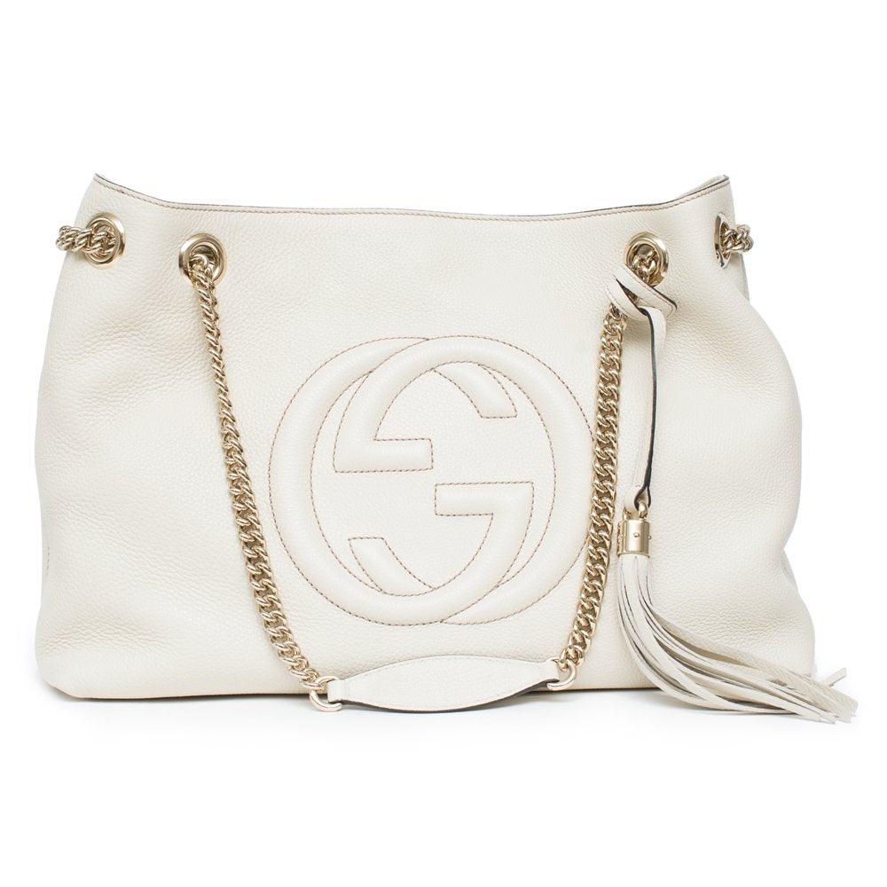 Gucci Soho Leather Chain Straps Shoulder Handbag Phil and Gazelle