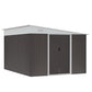 Outsunny 11' x 9' Steel Garden Storage Shed. Phil and Gazelle.