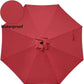 Simple Deluxe 9ft Outdoor Market Table Patio Umbrella with Button Tilt. Phil and Gazelle.