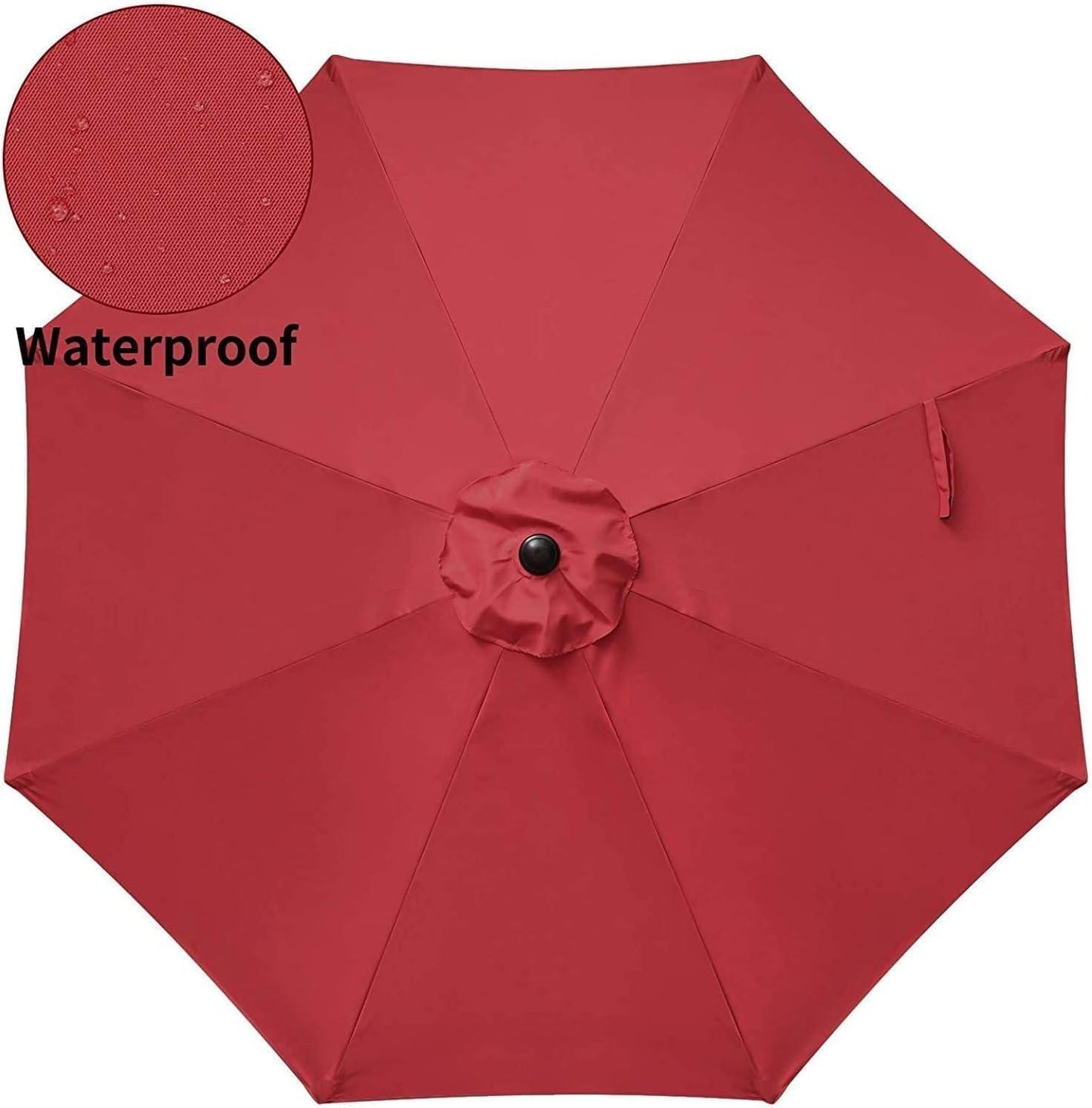 Simple Deluxe 9ft Outdoor Market Table Patio Umbrella with Button Tilt. Phil and Gazelle.