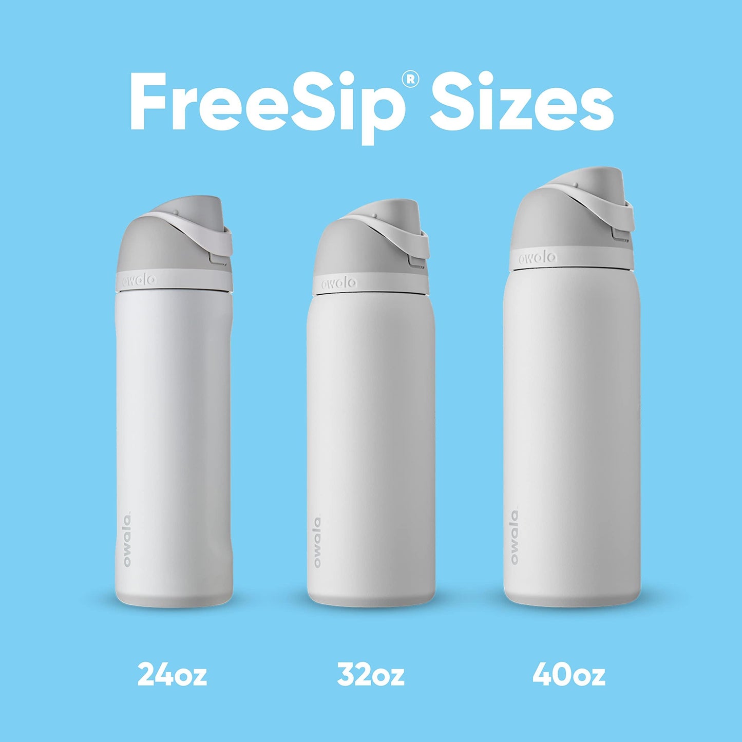 FreeSip Insulated Stainless Steel Water Bottle with Straw. Phil and Gazelle.