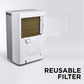 Midea 4,500 Sq. Ft. Energy Star Certified WiFi Enabled Dehumidifier With Reusable Air Filter. Phil and gazelle.