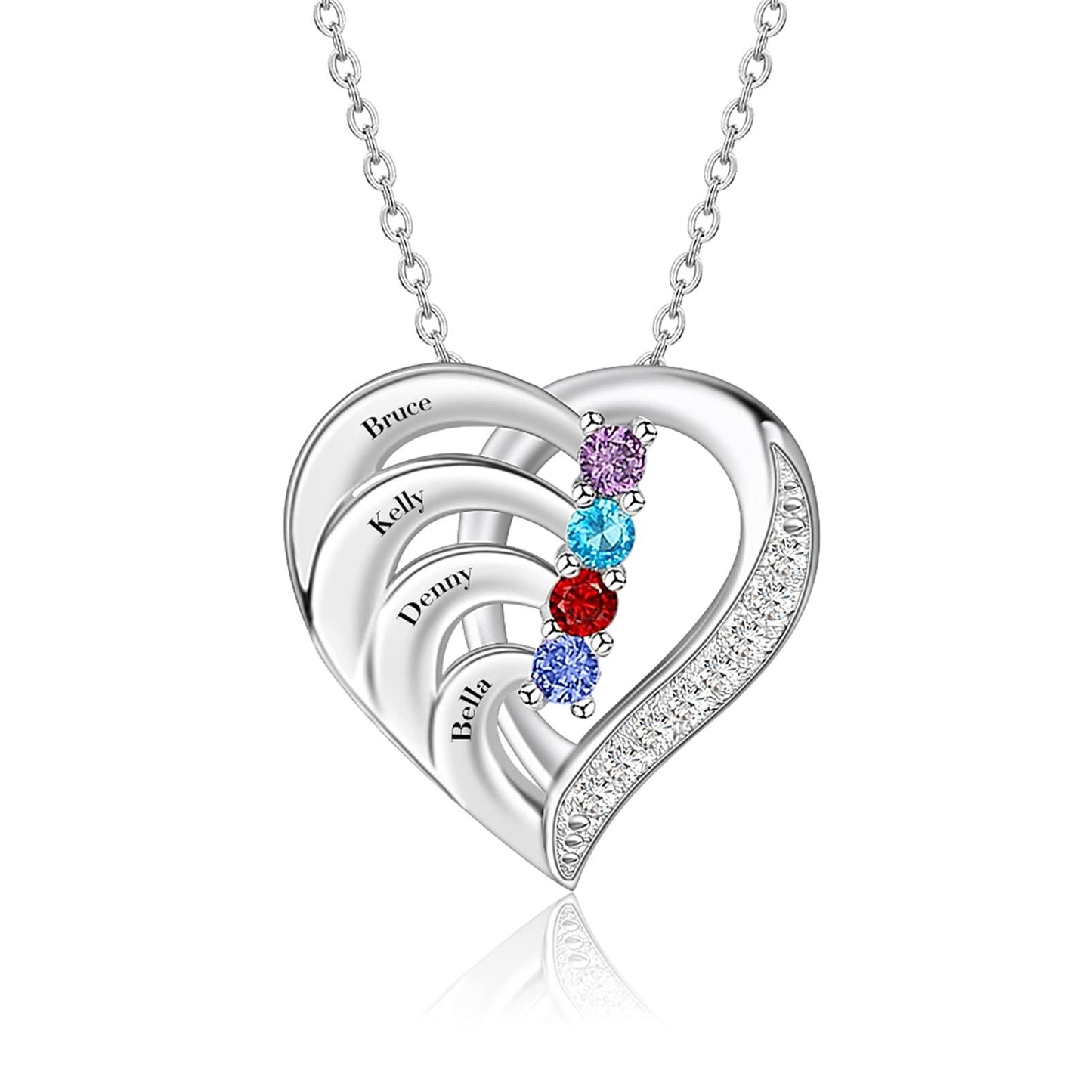 Love Heart Pendant Necklace for Mother's day Phil and Gazelle