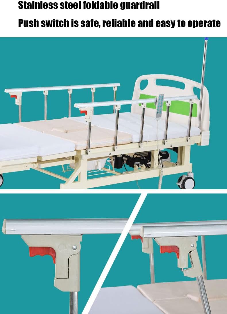 Electric Elderly Care Bed, Equipped with Breathable Mattress and Motor. Phil and Gazelle mattress.