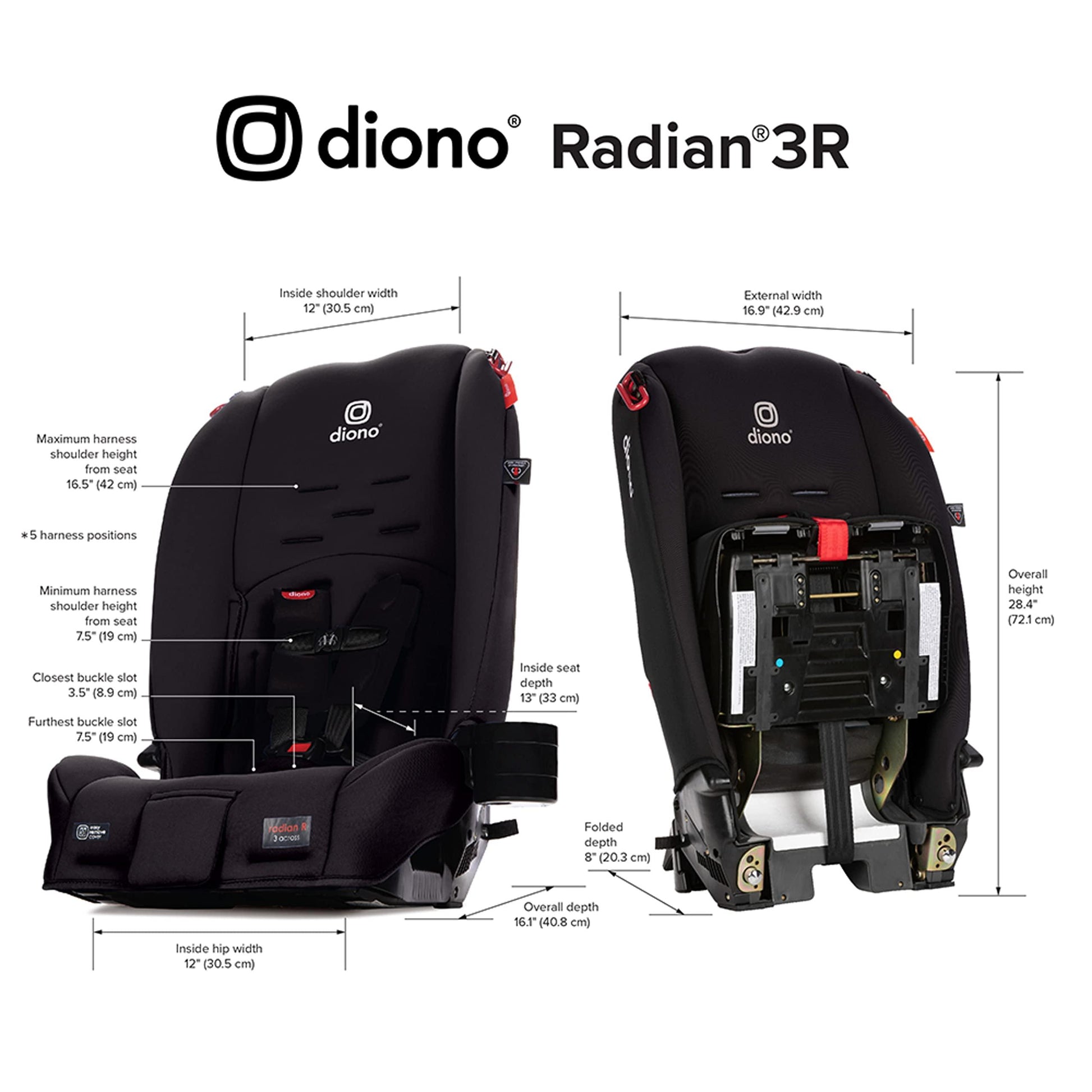 Diono Radian 3R, 3-in-1 Convertible Car Seat. Phil and Gazelle.