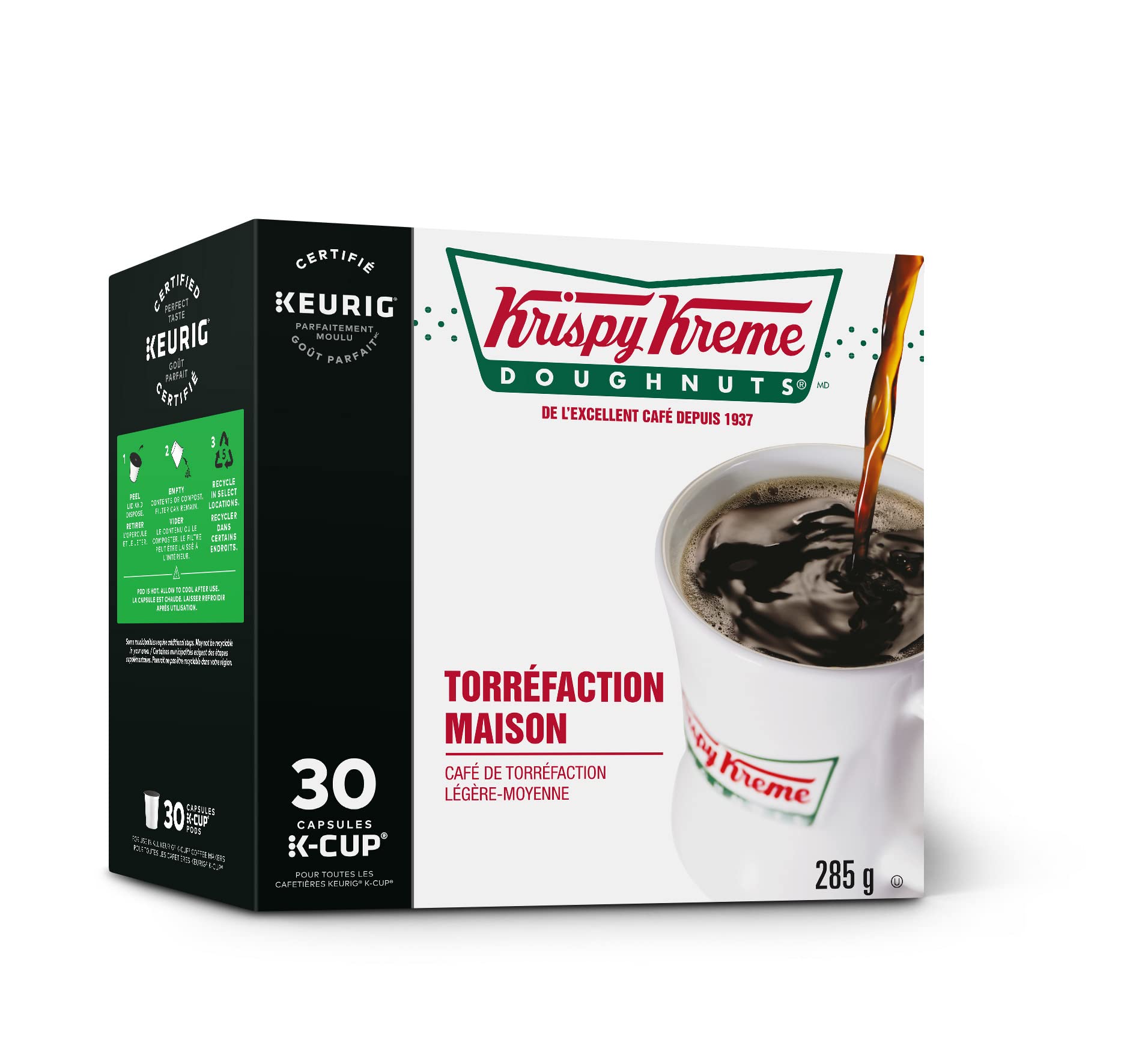 Krispy Kreme Doughnuts Smooth House Roast Single Serve Keurig Certified K-Cup pods. Phil and Gazelle.