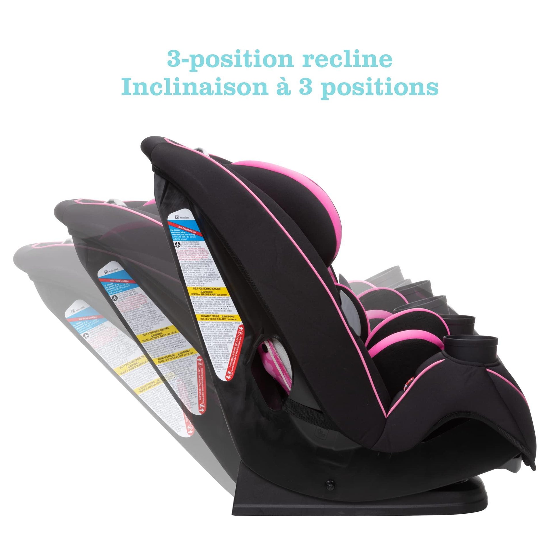 Safety 1st Grow and Go All-in-One Convertible Car Seat Simply Minnie. Phil and Gazelle.