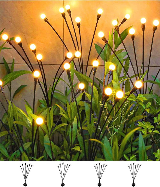 SIOTMERA 4Count Solar Lights Outdoor Waterproof IPX5 Phil and Gazelle