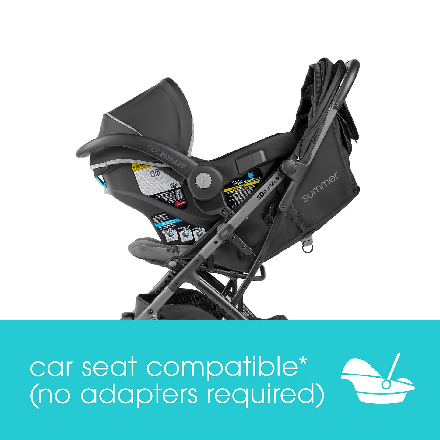 3Dpac CS Compact Fold Stroller. Phil and Gazelle.