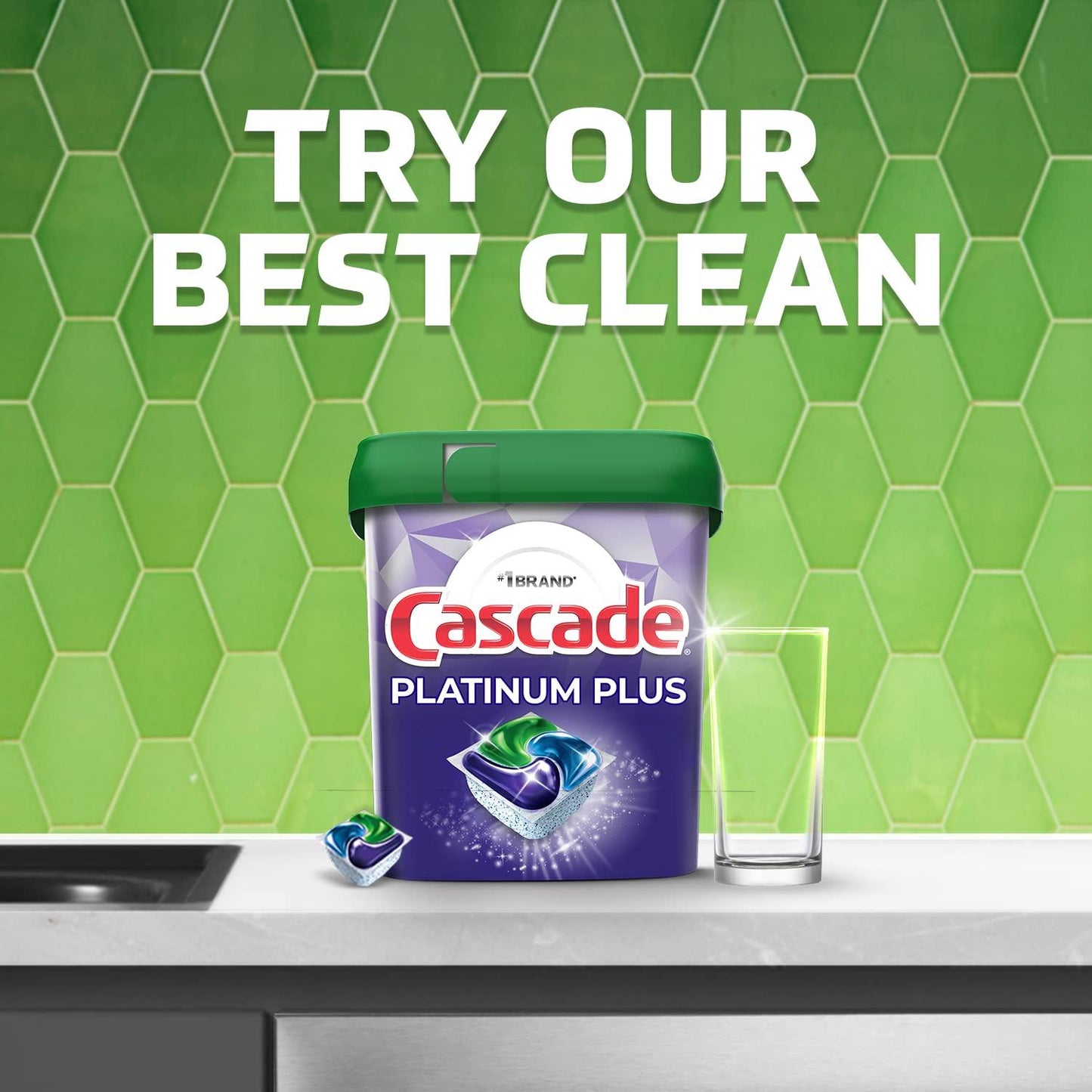 Cascade Dishwasher Detergent Pods, Platinum Plus ActionPacs, Fresh Scent, 46 Count. Phil and Gazelle