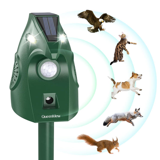 Animal Deterrent Devices,Ultrasonic Pest Repeller, Solar Powered. Phil and Gazelle.