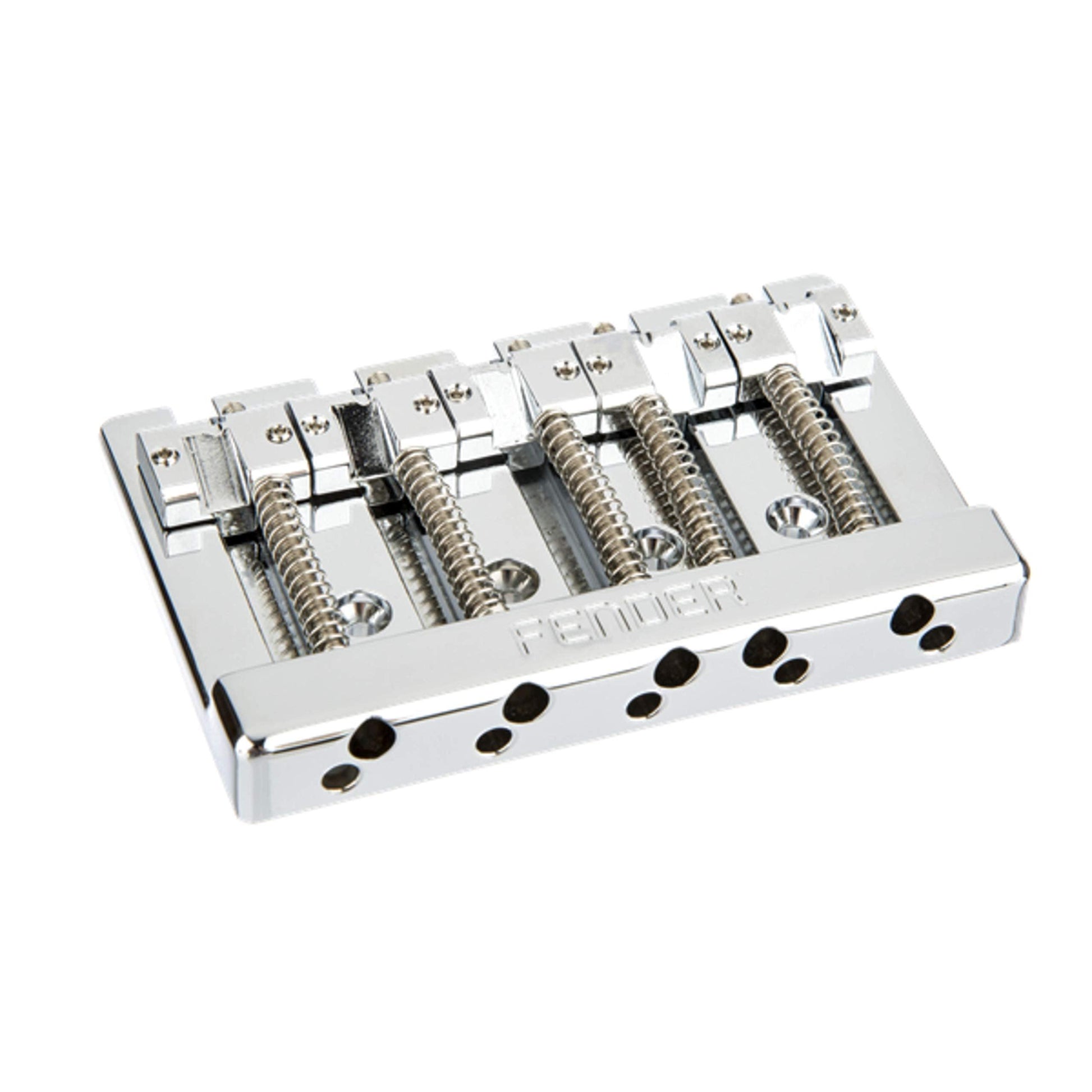 Fender HiMass 5-String Bass Wide Bridge Assembly with Zinc Saddles - Chrome. Phil and Gazelle.