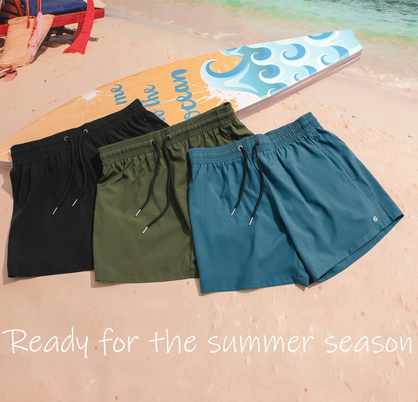 Mens Swim Trunks Swim Shorts. Phil and Gazelle.