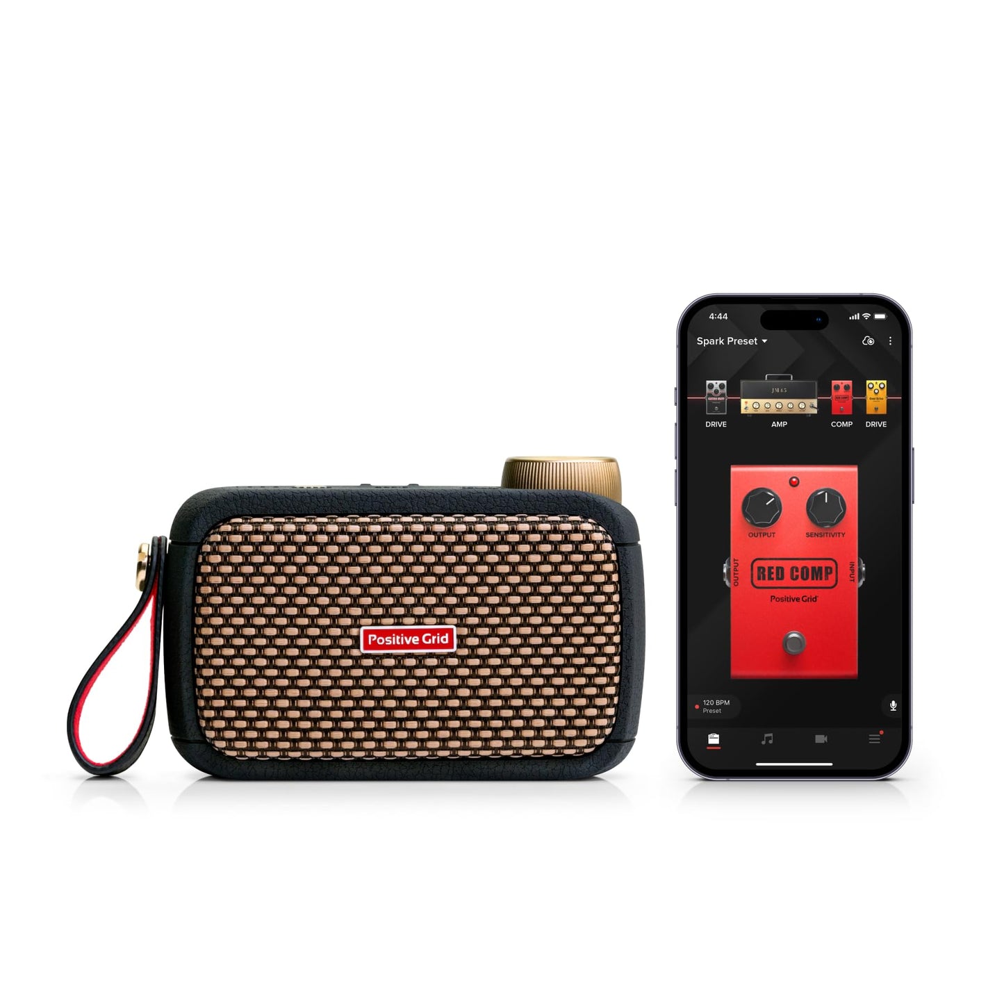 Spark GO 5W Ultra-Portable Smart Guitar Amp. Phil and Gazelle.