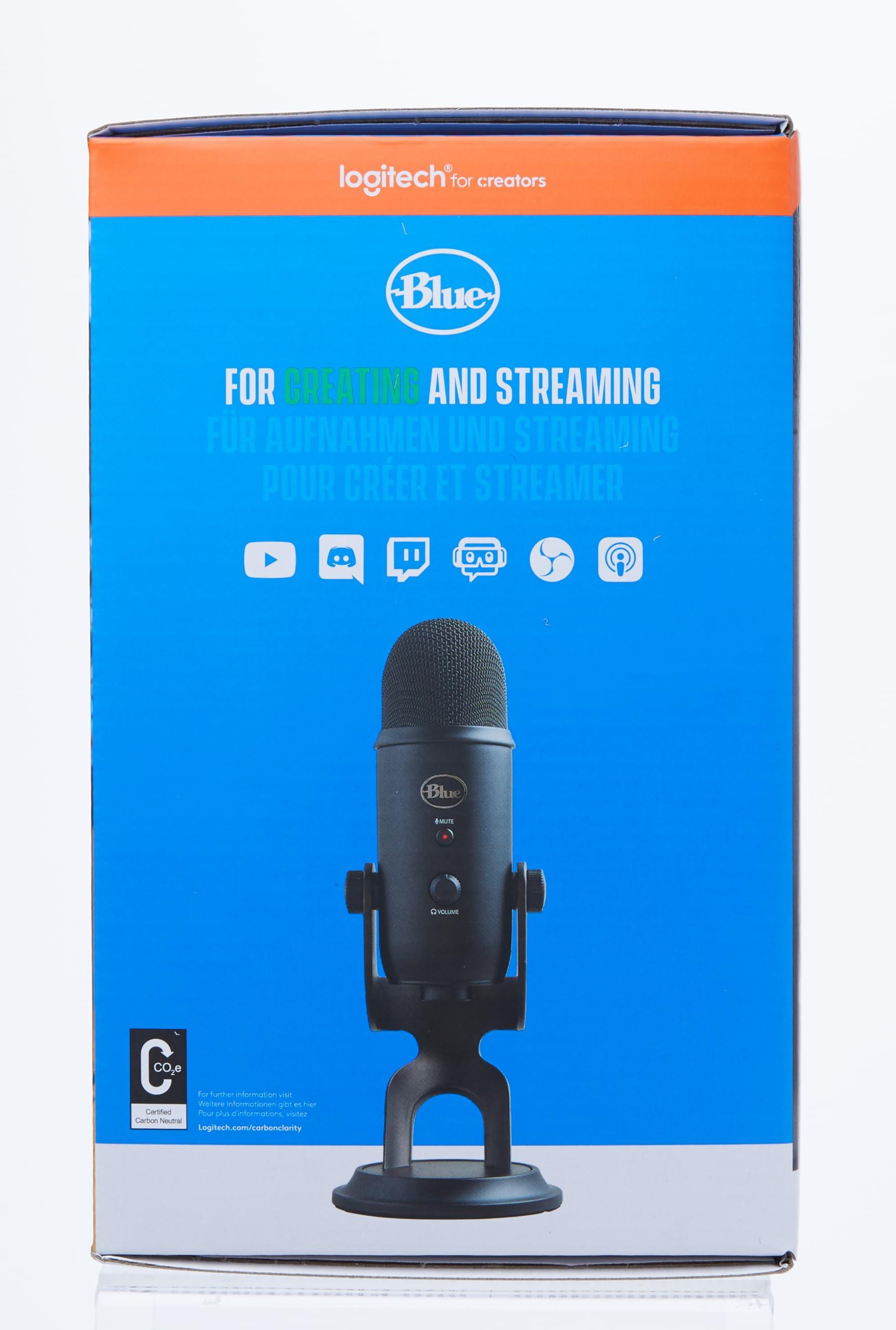 Logitech for Creators Blue Yeti USB Microphone for Gaming, Streaming, Podcasting. Phil and Gazelle.