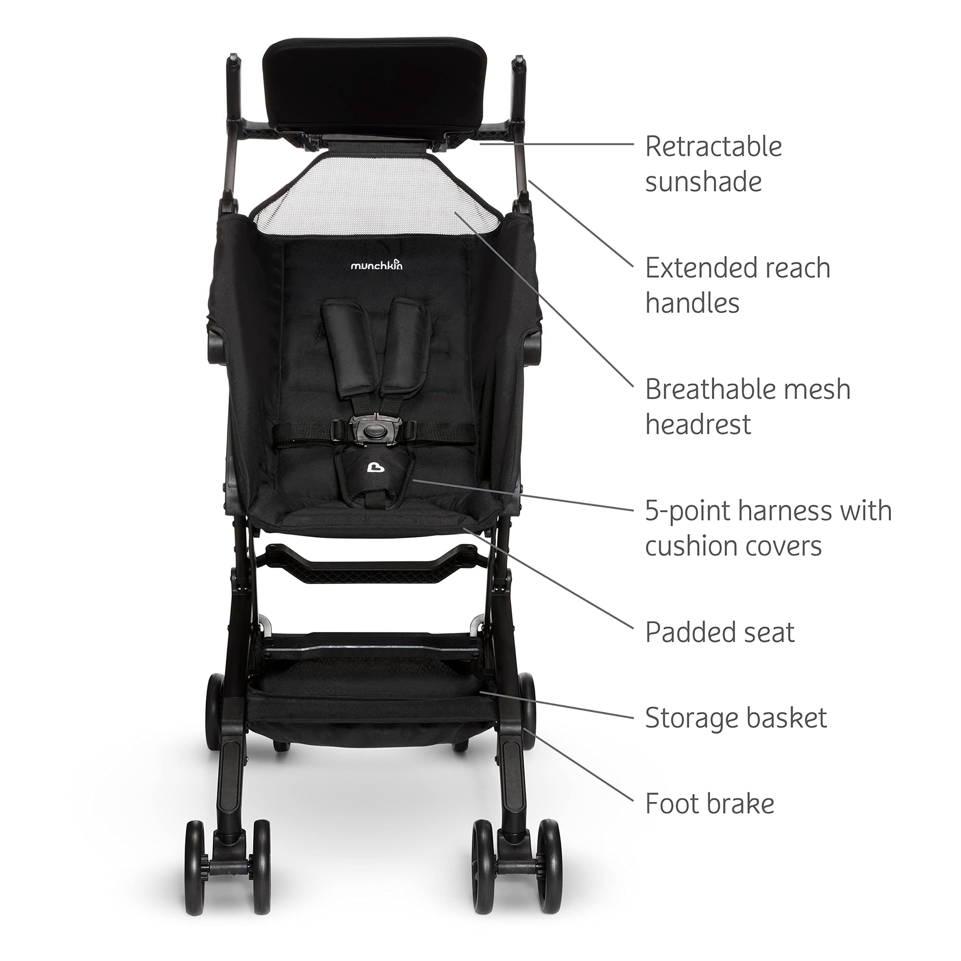 Munchkin® Sparrow™ Ultra Compact Stroller. Phil and Gazelle.