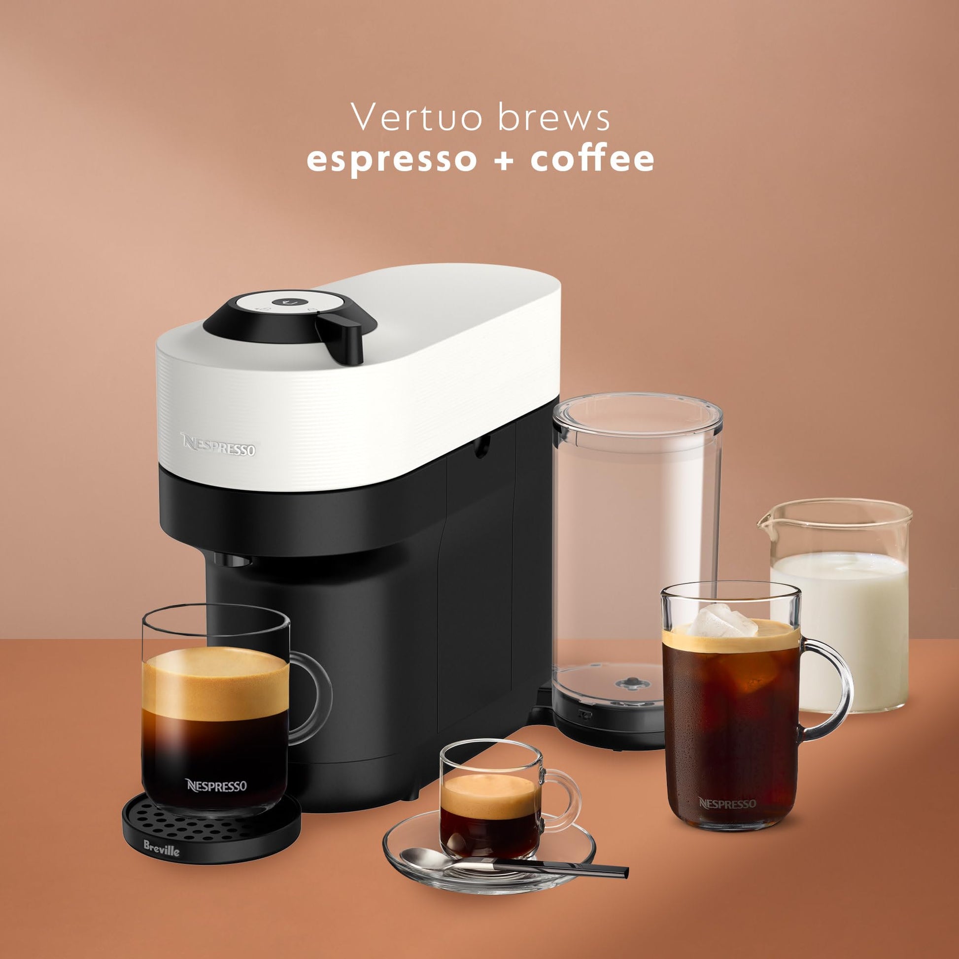 Nespresso Vertuo Pop+ Coffee and Espresso Machine by Breville. Phil and Gazelle.