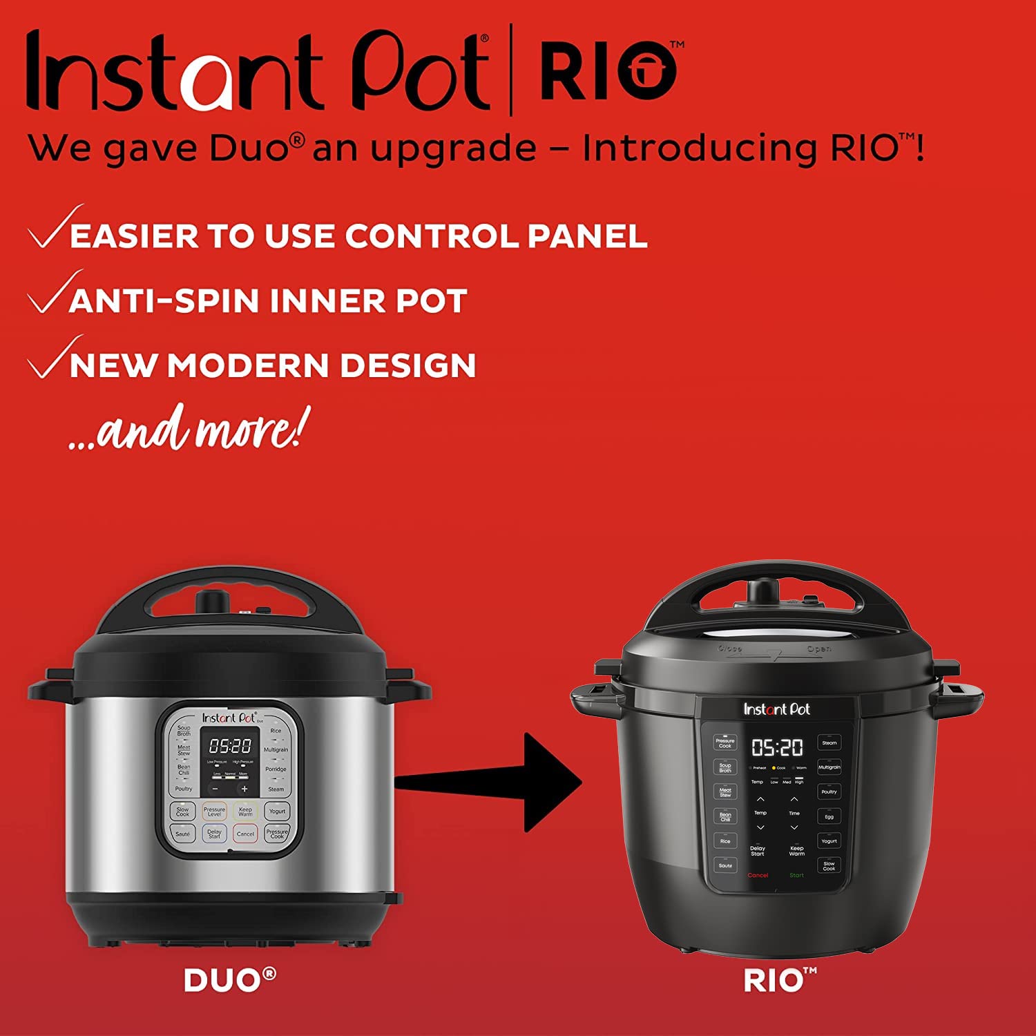 Instant Pot RIO, 7-in-1 Electric Multi-Cooker. Phil and Gazelle.