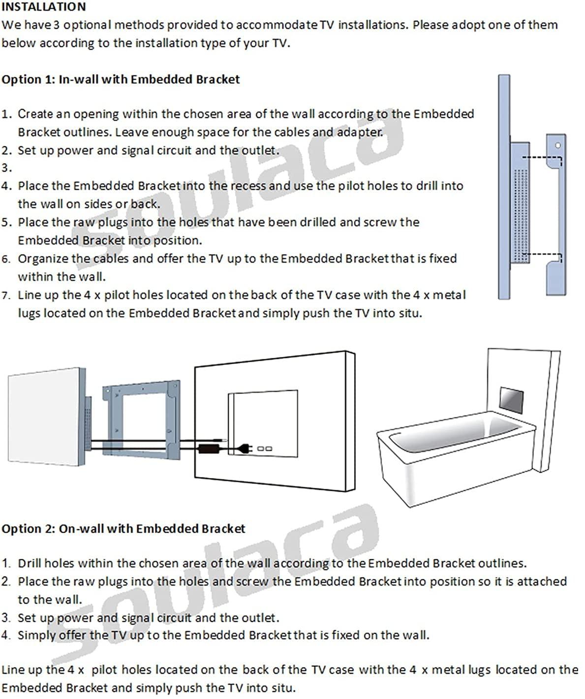 Soulaca 32 inches Smart Touchscreen Mirror LED TV for Bathroom Television Shower. Phil and Gazelle.