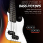 Donner Electric Bass Guitar 4 Strings Full Size. Phil and Gazelle.