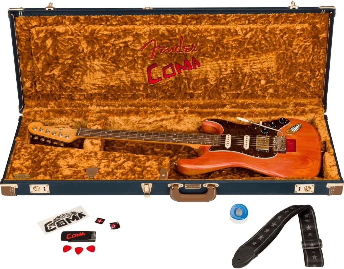 Fender 6 String Solid-Body Electric Guitar, Right, Dakota Red. Phil and Gazelle.