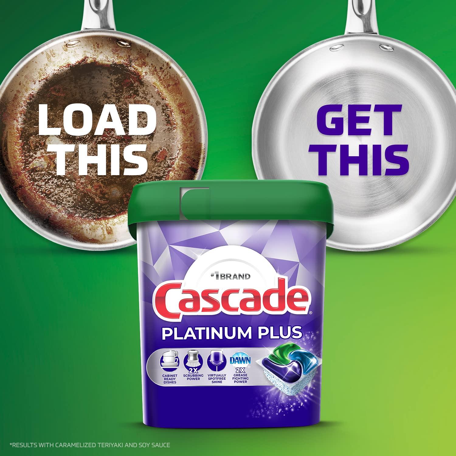 Cascade Dishwasher Detergent Pods, Platinum Plus ActionPacs, Fresh Scent, 46 Count. Phil and Gazelle