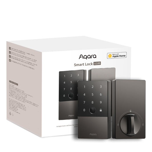 Aqara Smart Lock U100, Fingerprint Keyless Entry Door Lock with Apple Home Key. Phil and Gazelle.