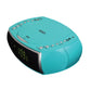 Jensen Turquoise Modern Home CD Tabletop Stereo Clock Digital AM/FM Radio CD Player. Phil and Gazelle.