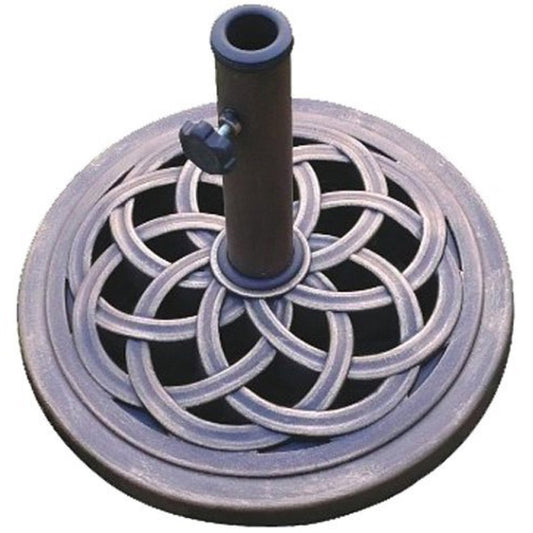18-Inch Cast Stone Umbrella Base, Made from Rust Free Composite Materials. Phil and Gazelle.