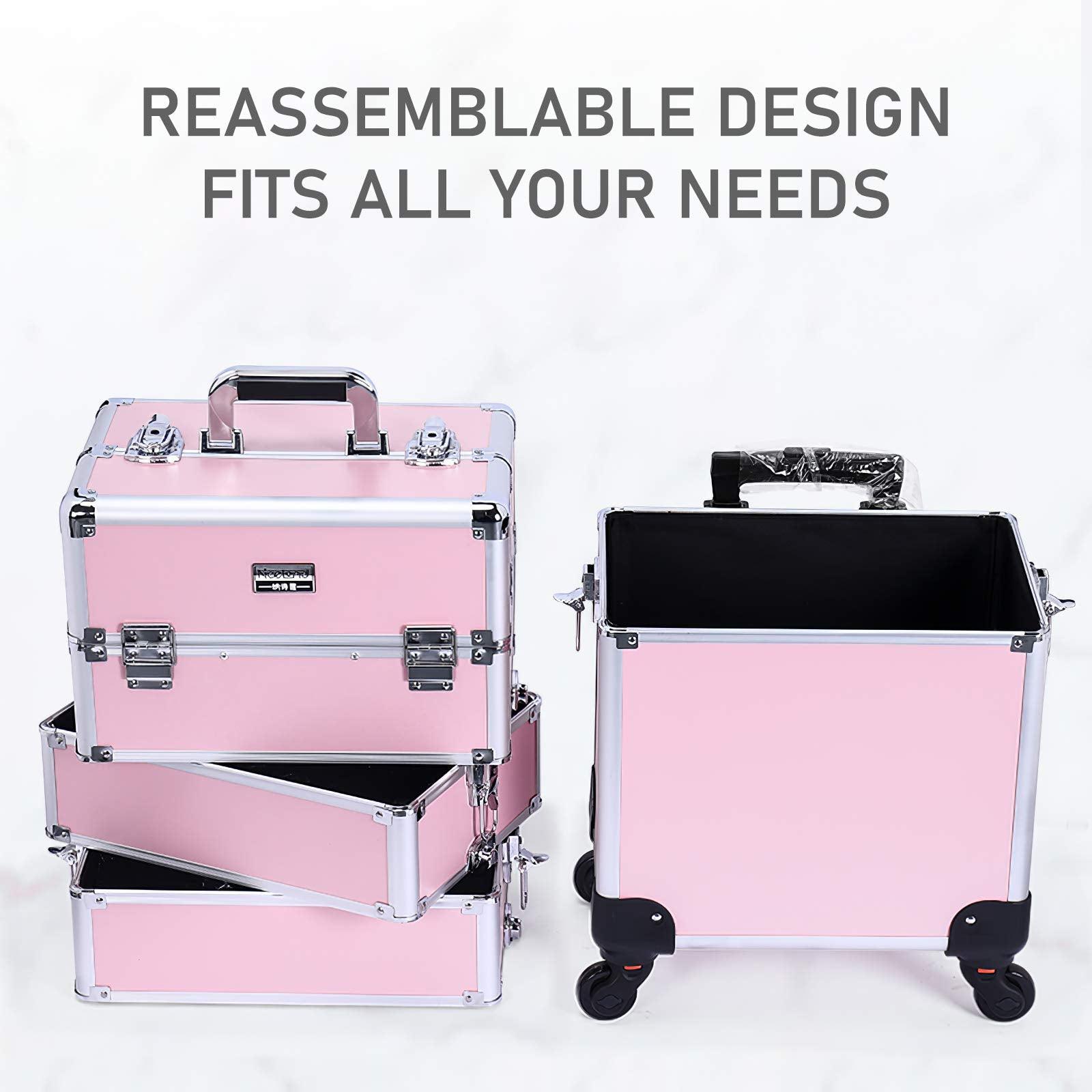 Makeup Rolling Case, GreenLife® 4 in 1 Professional. Phil and Gazelle.