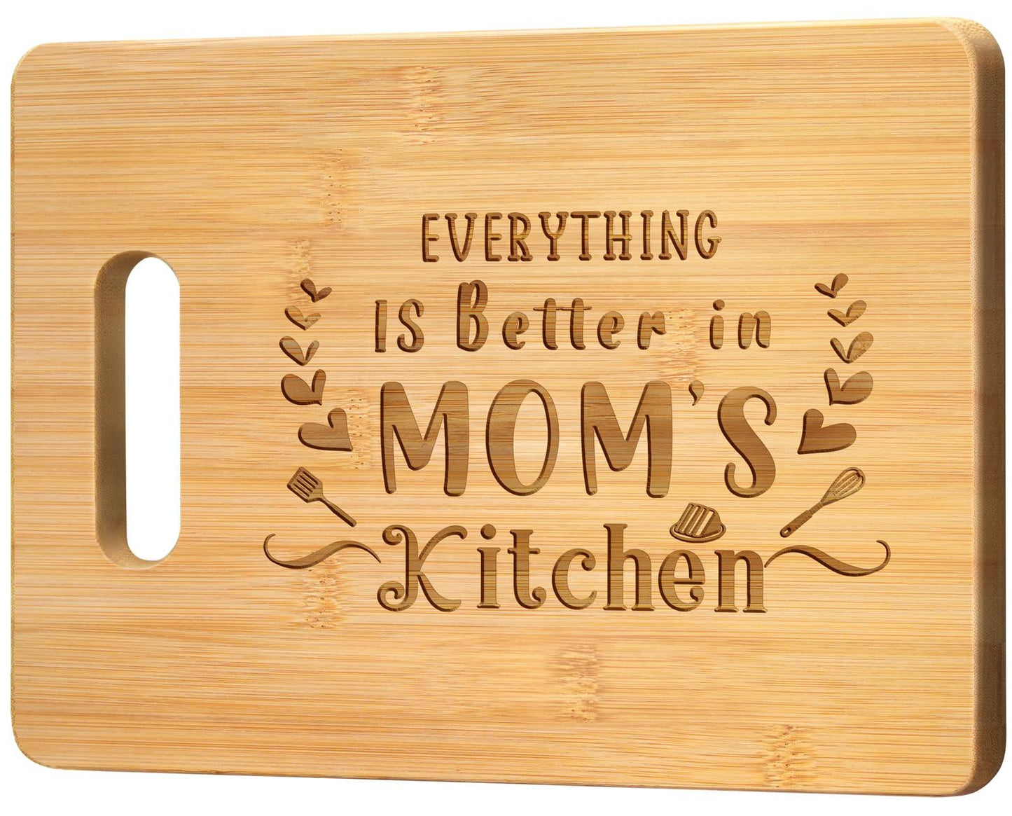 Mother's day Gift Bamboo Cutting Board Phil and Gazelle