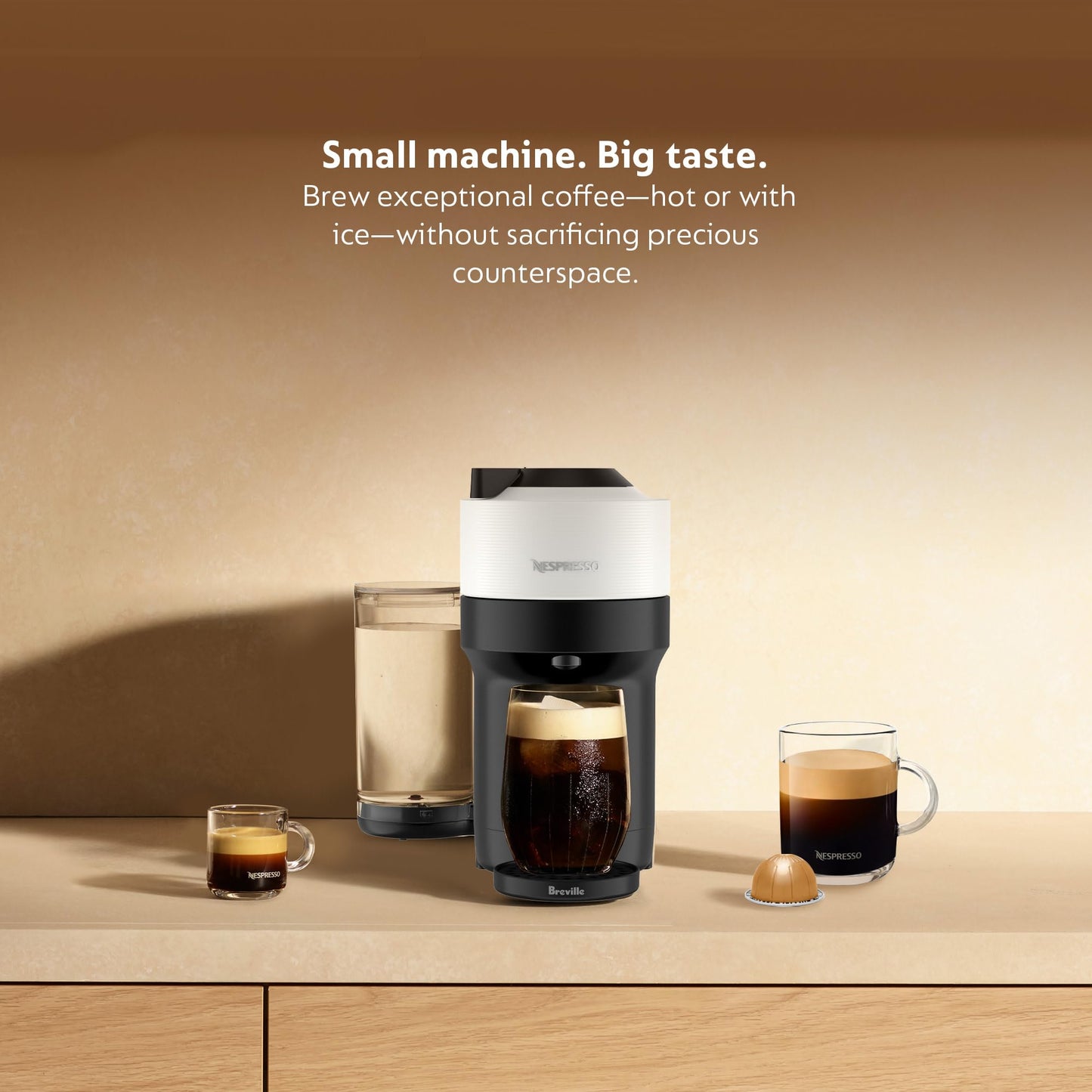 Nespresso Vertuo Pop+ Coffee and Espresso Machine by Breville. Phil and Gazelle.