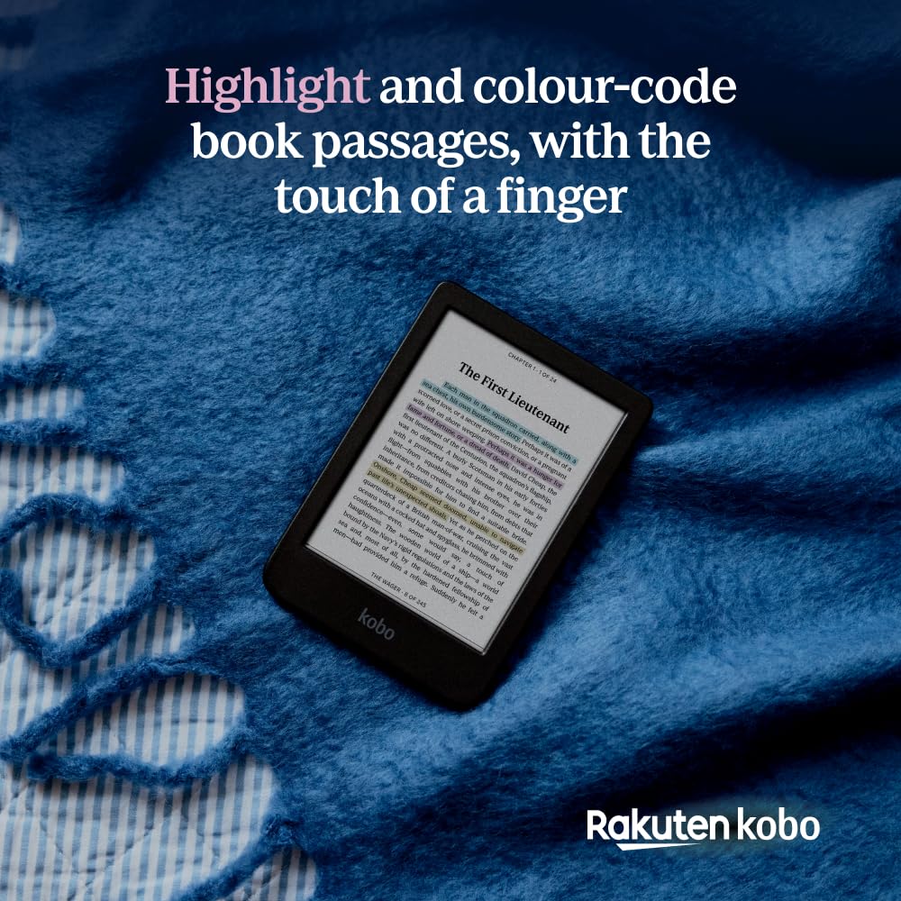 Kobo Clara Colour eReader 6” Glare-Free Colour. Phil and Gazelle.