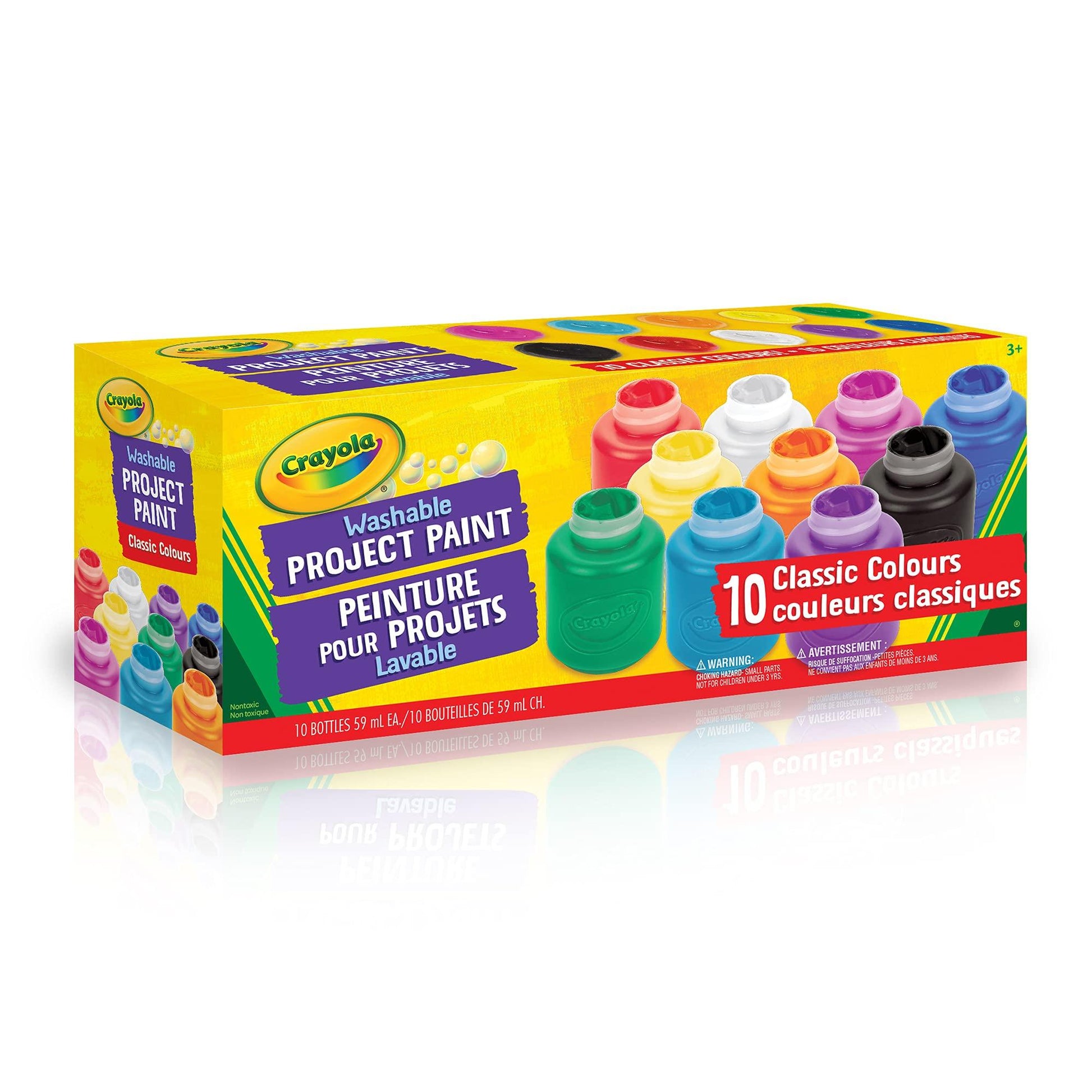 Crayola 10 59ml Paint Jars Assorted Classic Colours Arts &amp; Crafts. Phil and Gazelle.