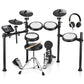 Donner DED-200 Electric Drum Sets, Electric Drum Kits with Quiet Mesh Drum Pads, 2 Cymbals w/Choke, 31 Kits and 450+ Sounds, Throne, Headphones, Sticks, USB MIDI, Melodics Lessons (5 Pads, 3 Cymbals)