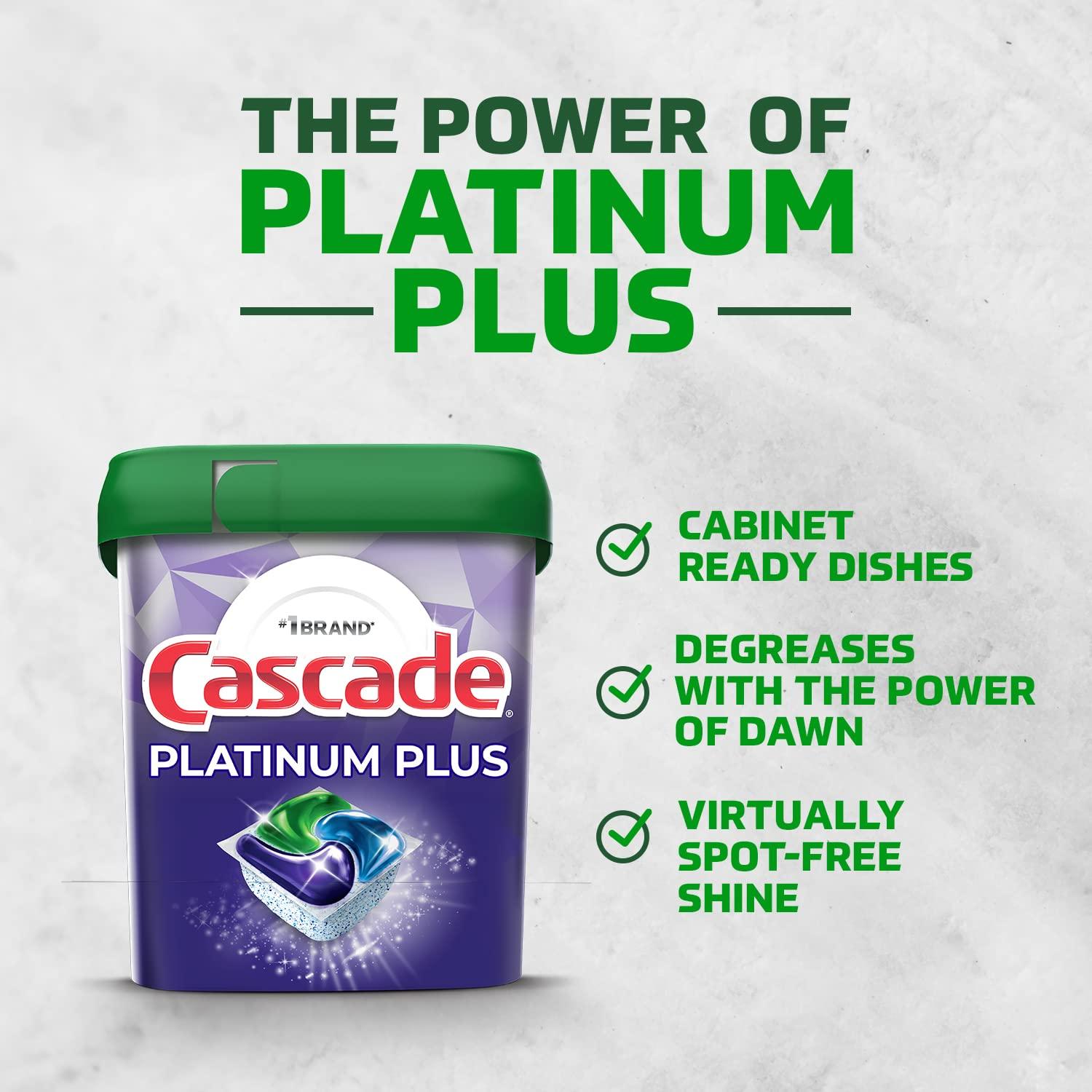 Cascade Dishwasher Detergent Pods, Platinum Plus ActionPacs, Fresh Scent, 46 Count. Phil and Gazelle