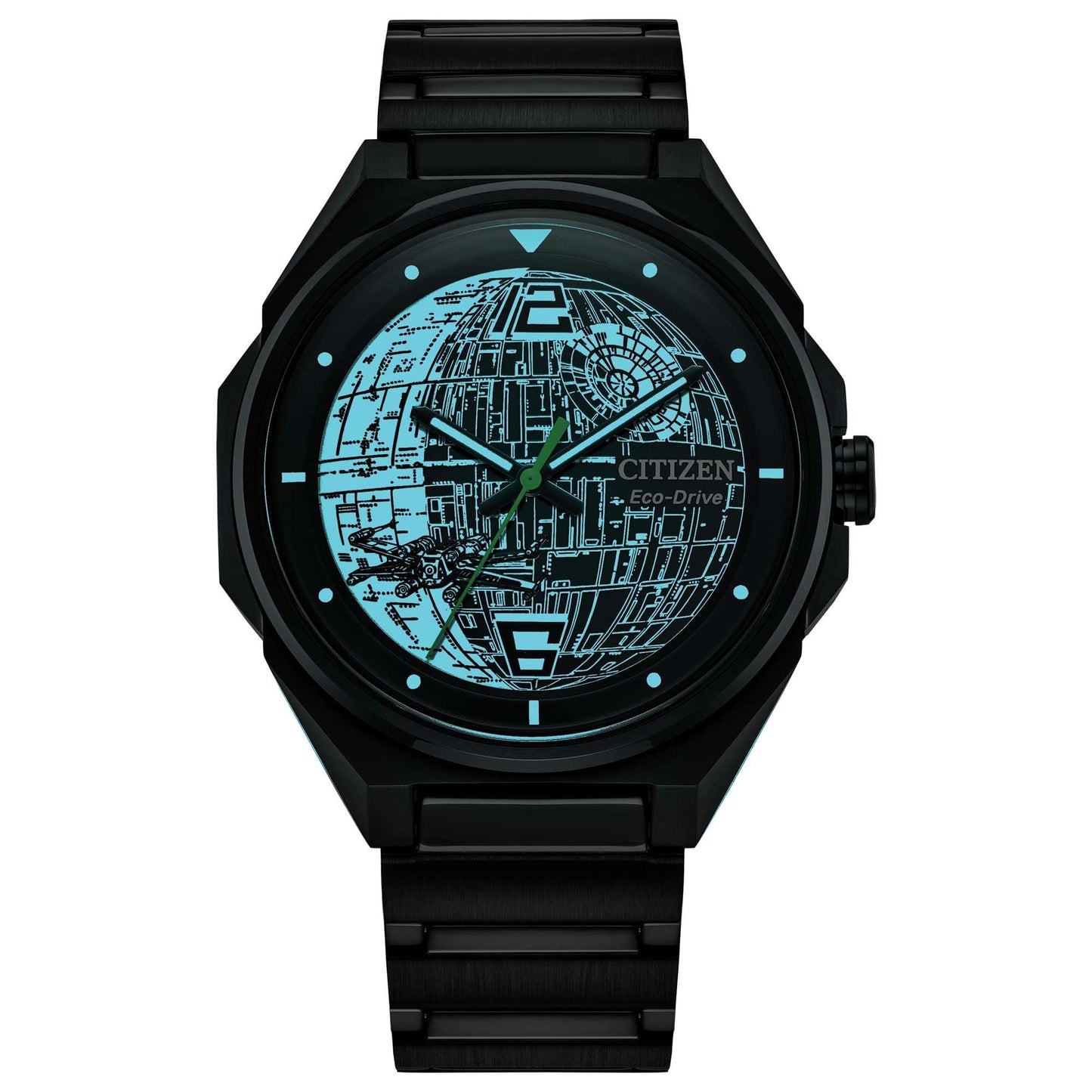 Citizen Men's Star Wars Collection Death Star 2 Watch- Eco Drive, Black Phil and Gazelle