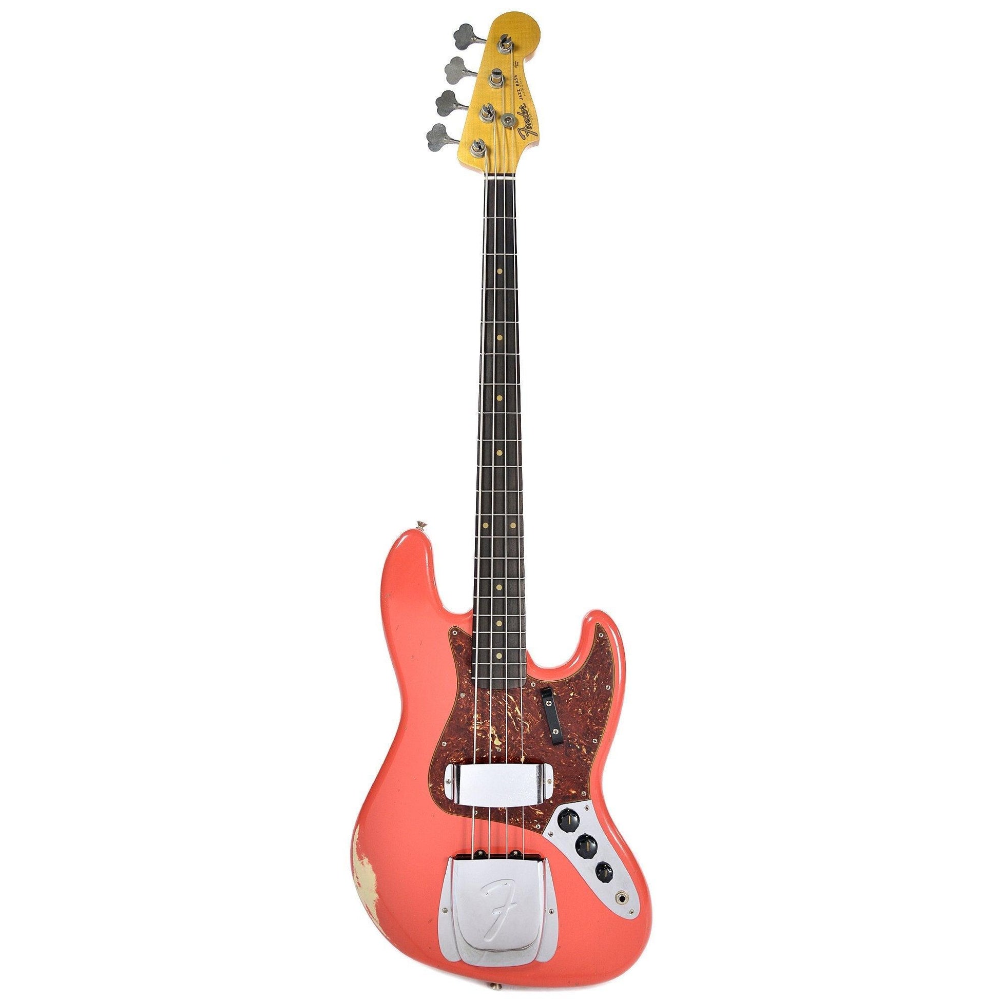 Fender Custom Shop 1962 Jazz Bass Journeyman Relic Fiesta Red over Desert Sand "CME Spec". Phil and Gazelle.