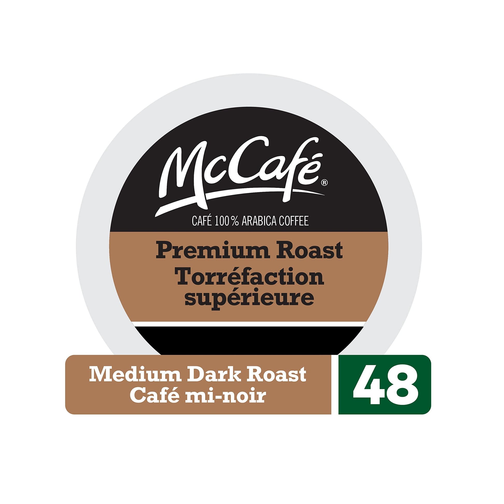 McCafe Premium Medium Dark Roast K-Cup Coffee Pods, 48 Count, For Keurig Coffee Makers. Phil and Gazelle.