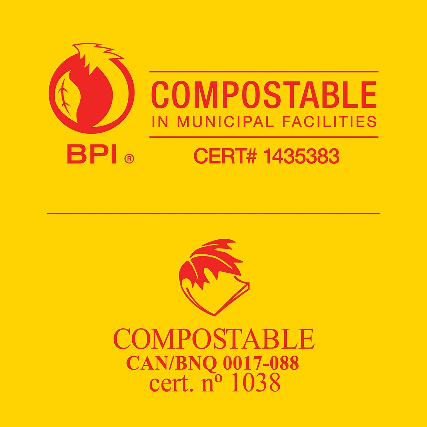 Glad 100% Compostable Bags - Small 10 Litres - Lemon scent, 100 Compost Bags