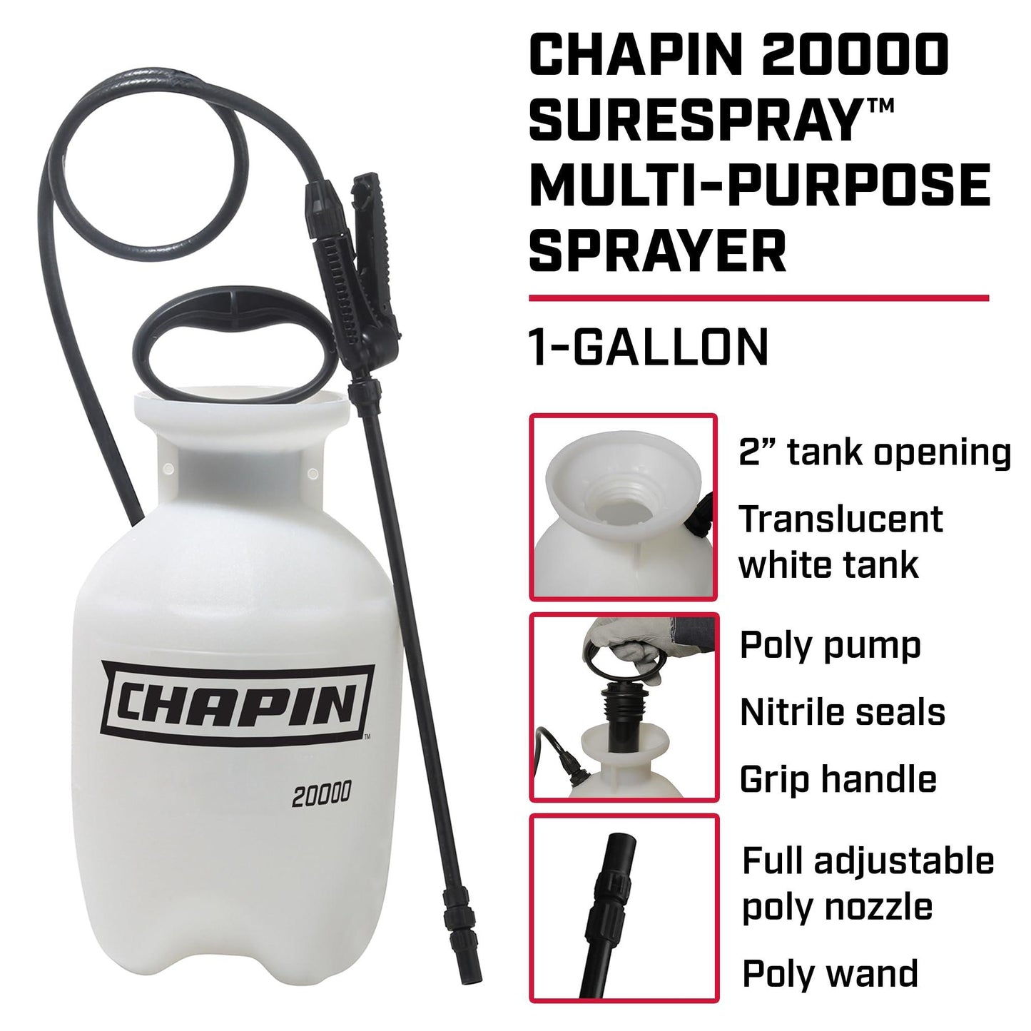 Chapin 20000 1-Gallon Lawn and Garden Sprayer. Phil and Gazelle.