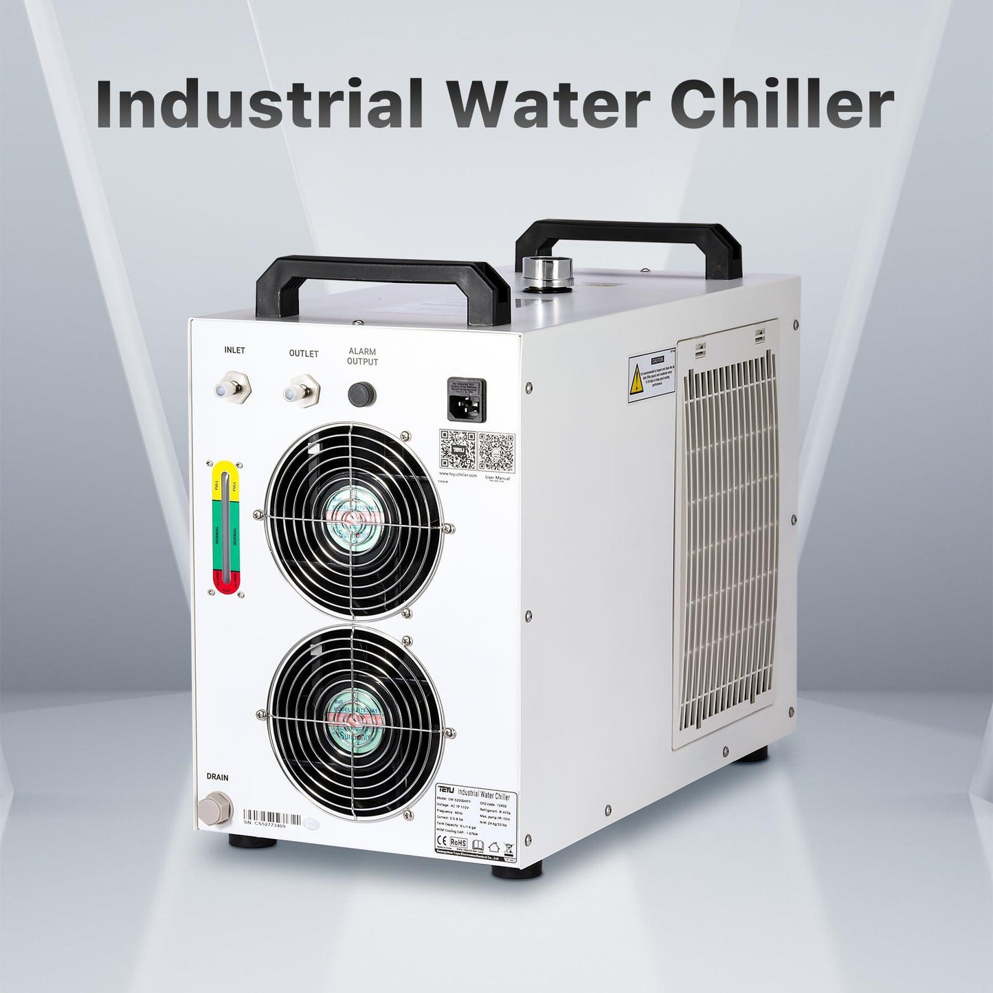 Cloudray 5200 Water Chiller 6L 3.43gpm Laser Water Chiller for CO2 . Phil and Gazelle.