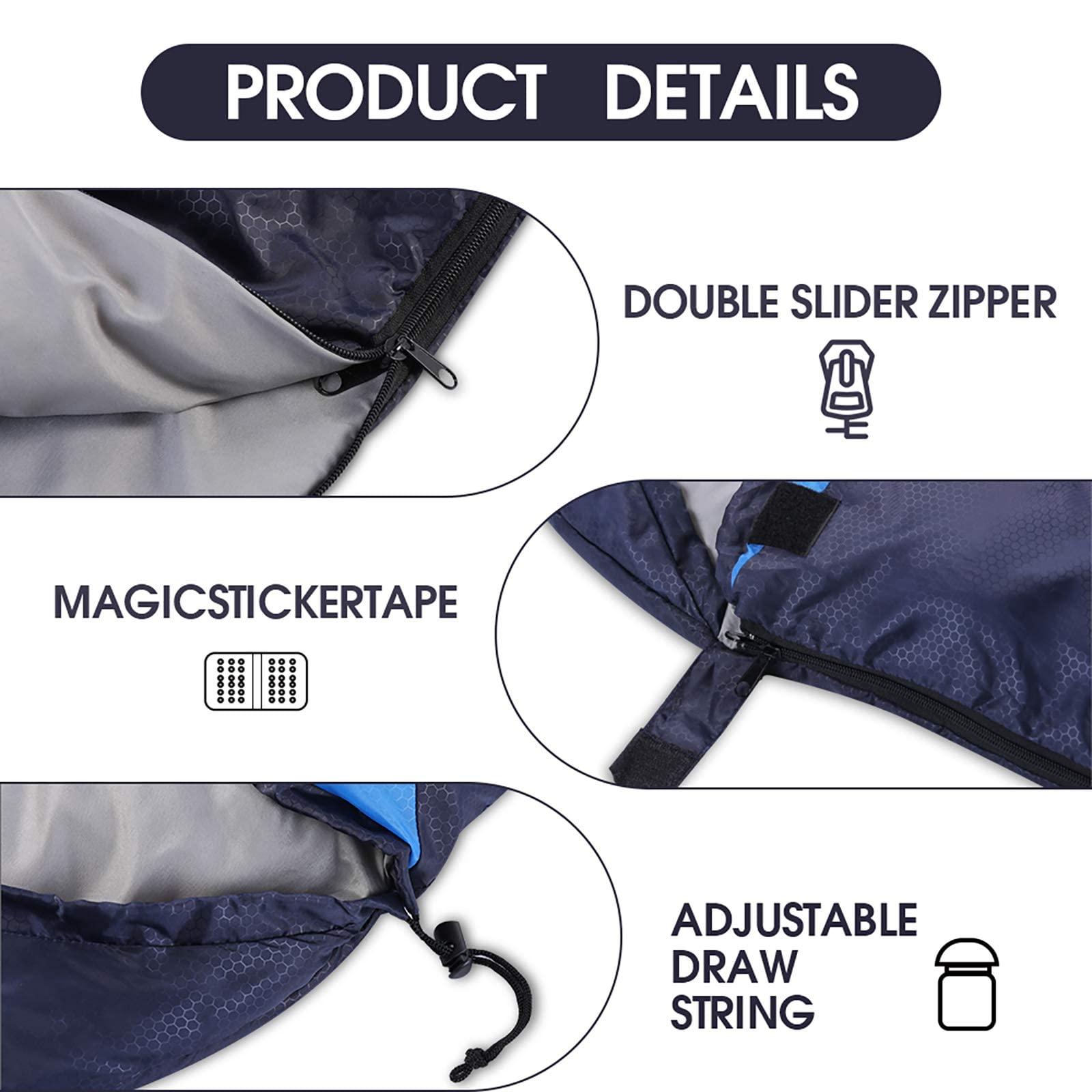 Sleeping Bags for Adults Backpacking Lightweight Waterproof. Phil and Gazelle.