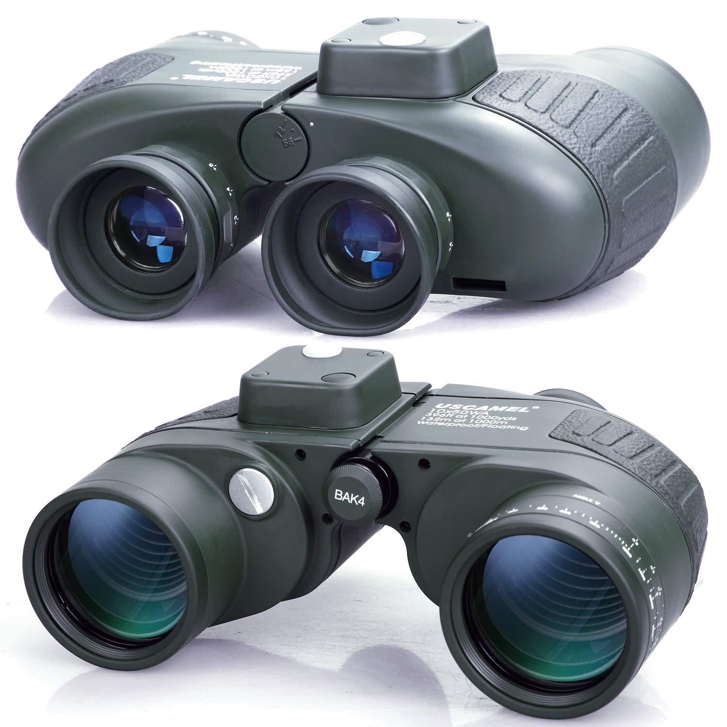 USCAMEL 10X50 Marine Binoculars with Rangefinder Compass. Phil and Gazelle.